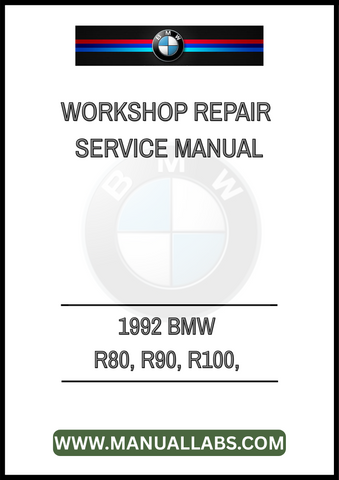 UNLOCK THE FULL POTENTIAL OF YOUR 1992 BMW R80, R90, AND R100 WITH OUR COMPREHENSIVE WORKSHOP REPAIR SERVICE MANUAL IN PDF FORMAT. THIS ESSENTIAL GUIDE IS METICULOUSLY CRAFTED TO PROVIDE YOU WITH DETAILED INSTRUCTIONS, 