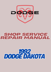 1992 DODGE DAKOTA SHOP SERVICE REPAIR MANUAL - PDF