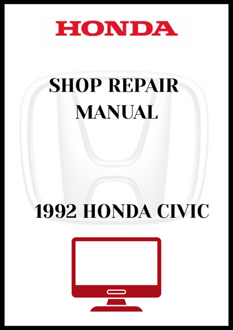 1992 HONDA CIVIC SHOP REPAIR MANUAL - PDF
