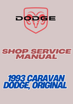 1993 CARAVAN DODGE, ORIGINAL SHOP SERVICE MANUAL - PDF
