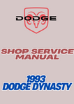 1993 DODGE DYNASTY SHOP SERVICE MANUAL - PDF
