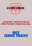 1993 DODGE TRUCKS SHOP SERVICE REPAIR MANUAL - PDF