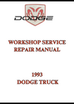 1993 DODGE TRUCK WORKSHOP SERVICE REPAIR MANUAL - PDF