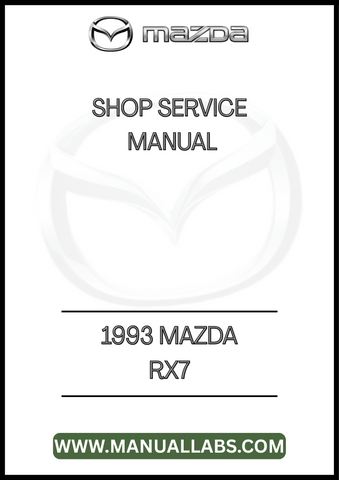1993 MAZDA RX7 SHOP SERVICE MANUAL - PDF