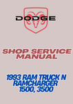 1993 RAM TRUCK N RAMCHARGER 1500, 3500 SHOP SERVICE MANUAL - PDF