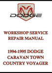 1994-1995 DODGE CARAVAN TOWN COUNTRY VOYAGER WORKSHOP SERVICE REPAIR MANUAL - PDF