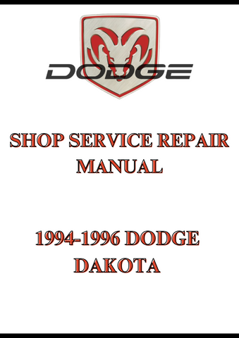 1994-1996 DODGE DAKOTA SHOP SERVICE REPAIR MANUAL - PDF