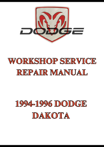 1994-1996 DODGE DAKOTA WORKSHOP SERVICE REPAIR MANUAL - PDF