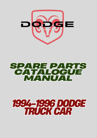 1994-1996 DODGE TRUCK CAR SPARE PARTS CATALOGUE MANUAL - PDF