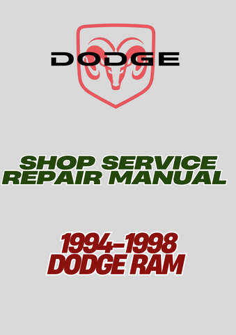  1994-1998 DODGE RAM SHOP SERVICE REPAIR MANUAL - PDF