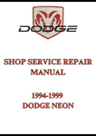 1994-1999 DODGE NEON SHOP SERVICE REPAIR MANUAL - PDF