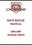 1994-1999 DODGE NEON SHOP REPAIR MANUAL - PDF