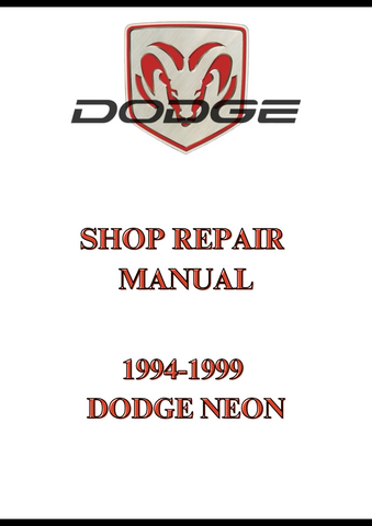 1994-1999 DODGE NEON SHOP REPAIR MANUAL - PDF