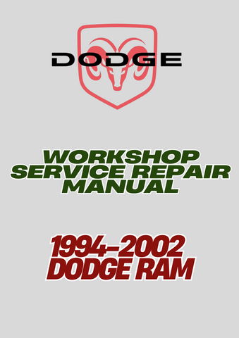 1994-2002 DODGE RAM WORKSHOP SERVICE REPAIR MANUAL - PDF
