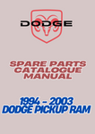 1994 - 2003 DODGE PICKUP RAM SPARE PARTS CATALOGUE MANUAL - PDF