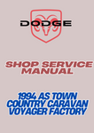 1994 AS TOWN COUNTRY CARAVAN VOYAGER FACTORY SHOP SERVICE MANUAL - PDF