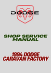 1994 DODGE CARAVAN FACTORY SHOP SERVICE MANUAL - PDF