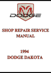 1994 DODGE DAKOTA SHOP REPAIR SERVICE MANUAL - PDF