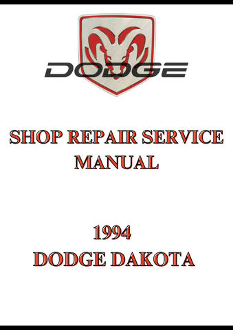 1994 DODGE DAKOTA SHOP REPAIR SERVICE MANUAL - PDF