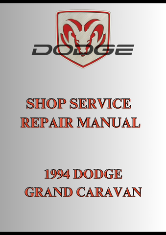  1994 DODGE GRAND CARAVAN SHOP SERVICE REPAIR MANUAL - PDF