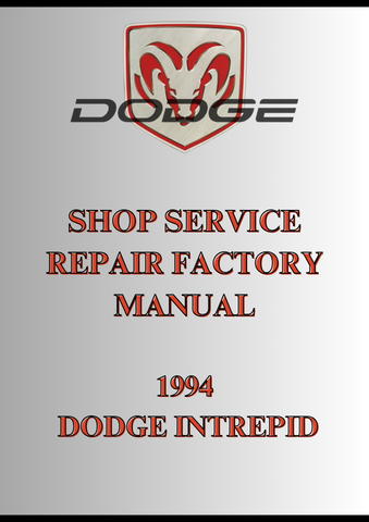 1994 DODGE INTREPID SHOP SERVICE REPAIR FACTORY MANUAL - PDF