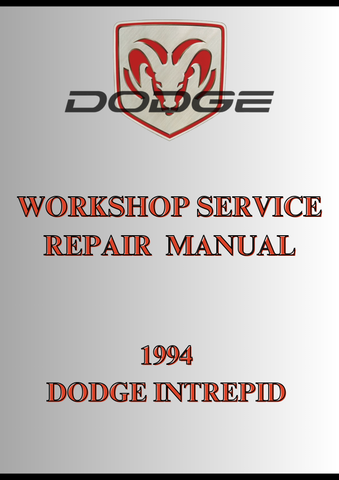 1994 DODGE INTREPID WORKSHOP SERVICE REPAIR  MANUAL - PDF