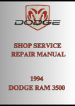 1994 DODGE RAM 3500 SHOP SERVICE REPAIR MANUAL - PDF