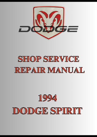 1994 DODGE SPIRIT SHOP SERVICE REPAIR MANUAL - PDF