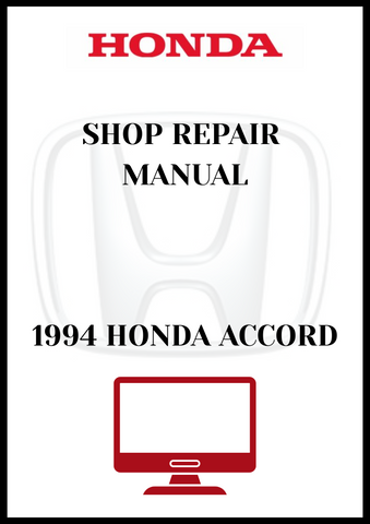 1994 HONDA ACCORD SHOP REPAIR MANUAL - PDF
