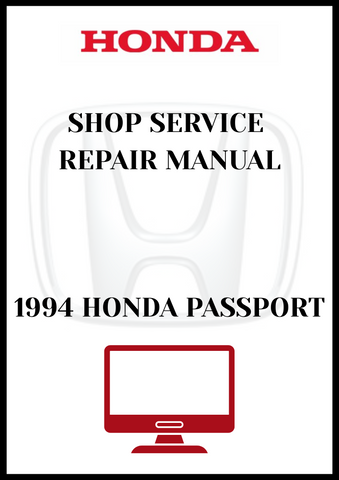 1994 HONDA PASSPORT SHOP SERVICE REPAIR MANUAL - PDF