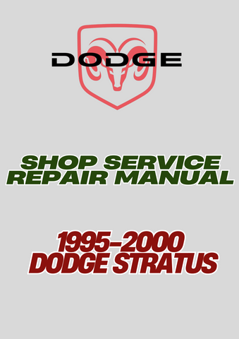 1995-2000 DODGE STRATUS SHOP SERVICE REPAIR MANUAL - PDF