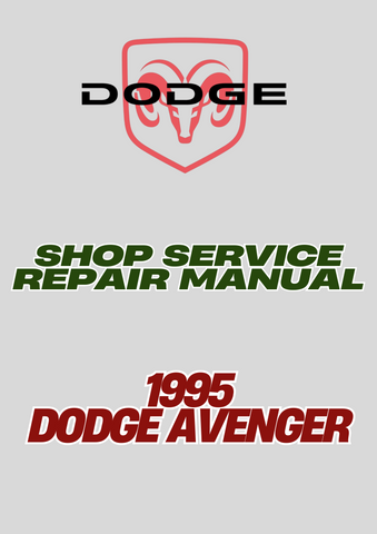  1995 DODGE AVENGER SHOP SERVICE REPAIR MANUAL - PDF