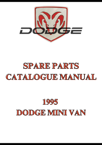 1995 DODGE MINI VAN SPARE PARTS CATALOGUE MANUAL - PDF