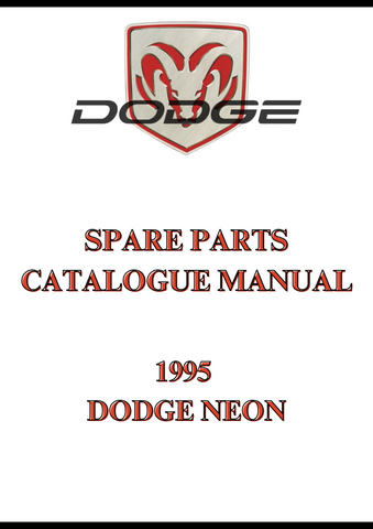 1995 DODGE NEON SPARE PARTS CATALOGUE MANUAL - PDF
