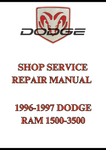 1996-1997 DODGE RAM 1500-3500 SHOP SERVICE REPAIR MANUAL - PDF
