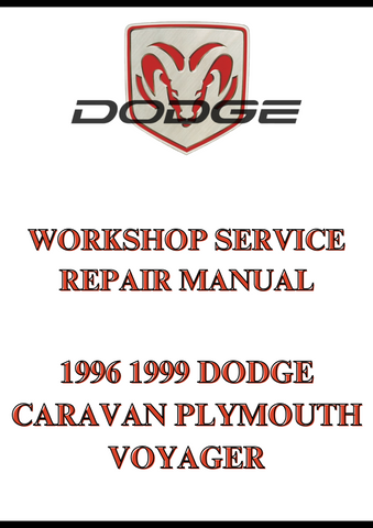 1996 1999 DODGE CARAVAN PLYMOUTH VOYAGER WORKSHOP SERVICE REPAIR MANUAL - PDF