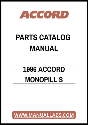 1996 ACCORD MONOPILL S PARTS CATALOG MANUAL – PDF FILE