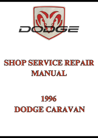 1996 DODGE CARAVAN SHOP SERVICE REPAIR MANUAL - PDF