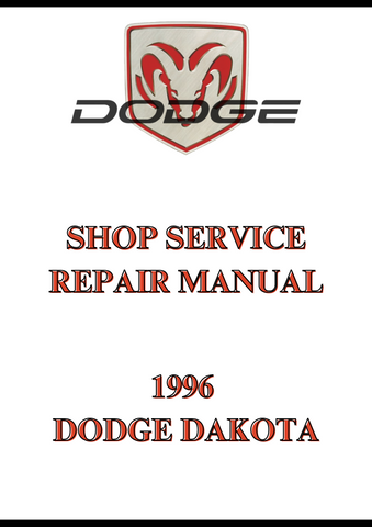 1996 DODGE DAKOTA SHOP SERVICE REPAIR MANUAL - PDF