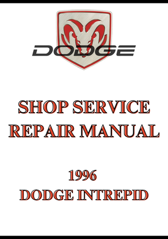 1996 DODGE INTREPID SHOP SERVICE REPAIR MANUAL - PDF
