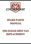 1996 DODGE MINI VAN REPLACEMENT SPARE PARTS MANUAL - PDF