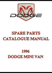1996 DODGE MINI VAN SPARE PARTS CATALOGUE MANUAL - PDF