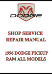  1996 DODGE PICKUP RAM ALL MODELS SHOP SERVICE REPAIR MANUAL - PDF
