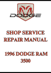  1996 DODGE RAM 3500 SHOP SERVICE REPAIR MANUAL - PDF