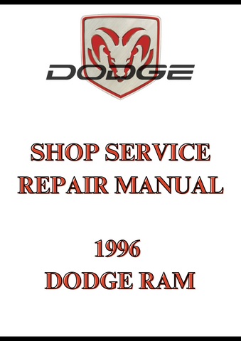 1996 DODGE RAM SHOP SERVICE REPAIR MANUAL - PDF