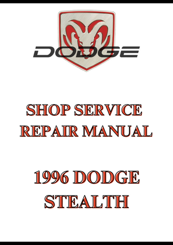 1996 DODGE STEALTH SHOP SERVICE REPAIR MANUAL - PDF