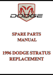 1996 DODGE STRATUS REPLACEMENT SPARE PARTS MANUAL - PDF