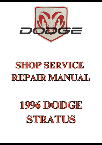 1996 DODGE STRATUS SHOP SERVICE REPAIR MANUAL - PDF