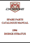 1996 DODGE STRATUS SPARE PARTS CATALOGUE MANUAL - PDF