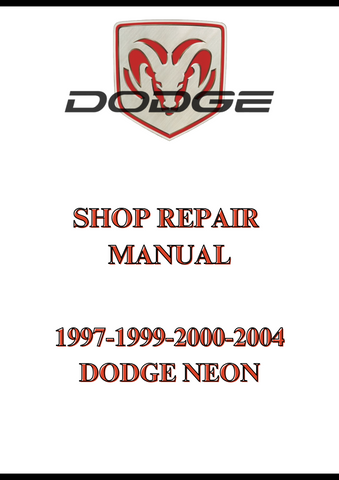 1997-1999-2000-2004 DODGE NEON SHOP REPAIR MANUAL - PDF